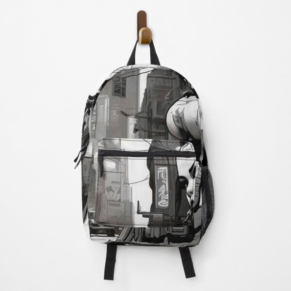 Item preview, Cyberpunk Black & White concept 2 - Sci Fi Art concept designed and sold by Delerat7.