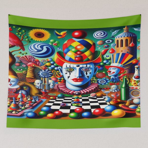 Item preview, The Spiral Oracle – Surreal Cabaret of Masks and Meaning designed and sold by daweave77.