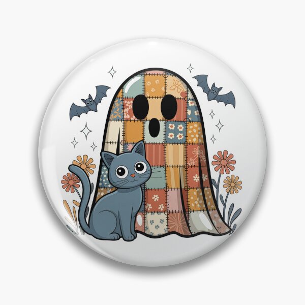 Item preview, patchwork ghost and cat designed and sold by jkrphoto.