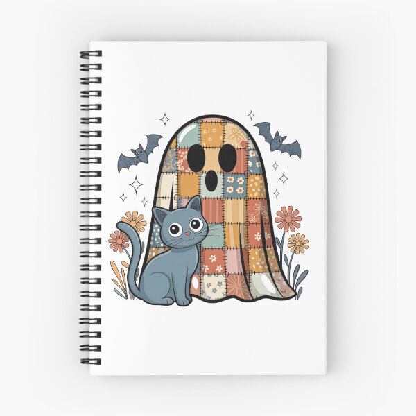 Item preview, patchwork ghost and cat designed and sold by jkrphoto.