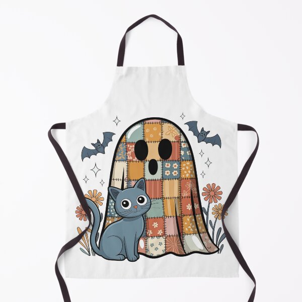 Item preview, patchwork ghost and cat designed and sold by jkrphoto.