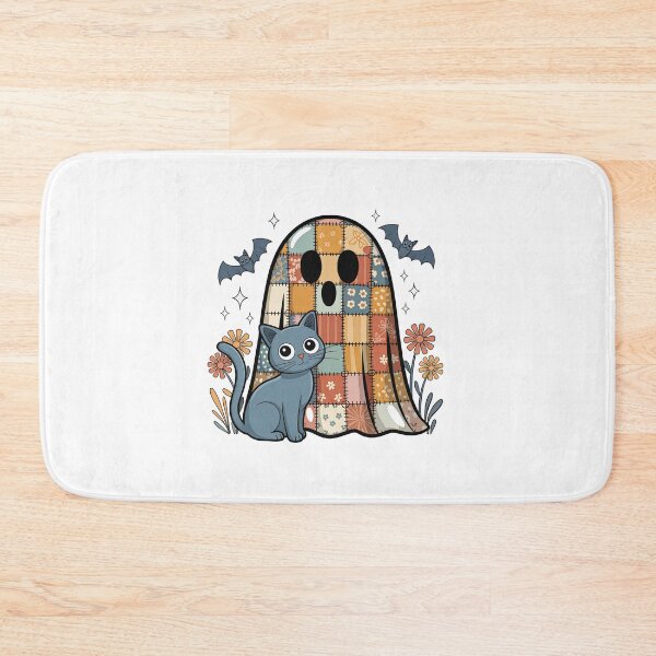 Item preview, patchwork ghost and cat designed and sold by jkrphoto.