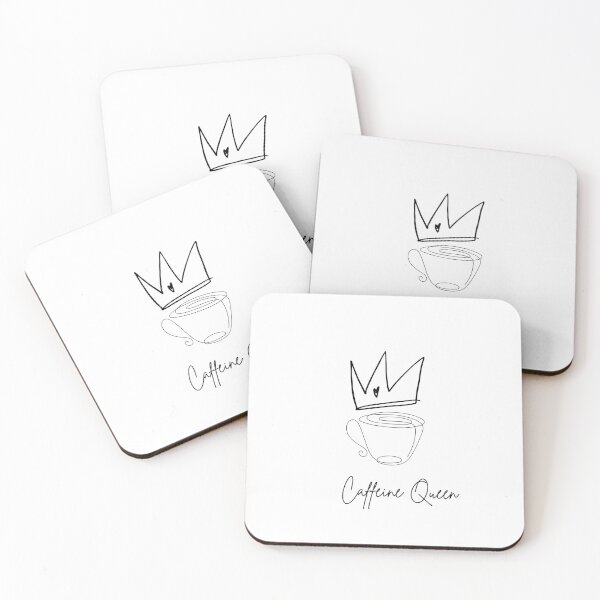 Item preview, Caffeine Queen – Coffee Lover Typography Design designed and sold by The Form.