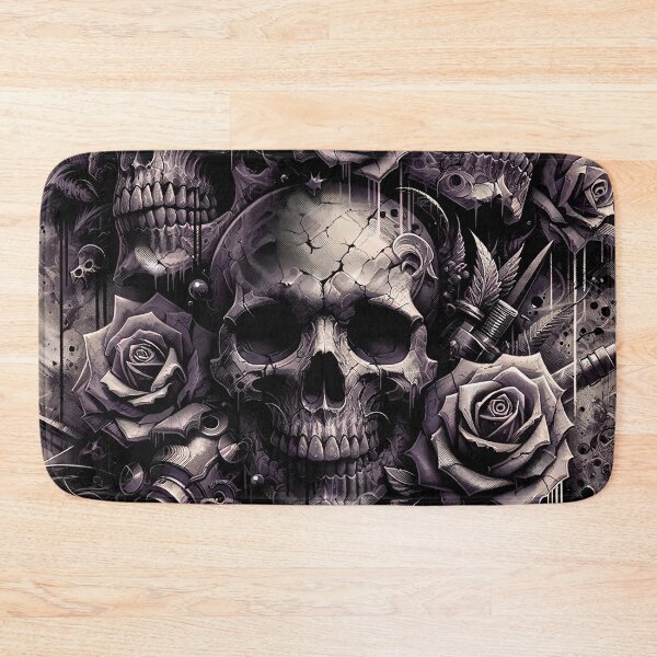 Item preview, Dark Gothic Skull Baroque Macabre Art Print designed and sold by PinUpPizzazz.