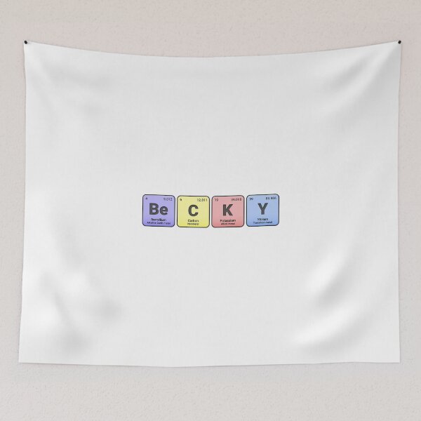 Item preview, Becky, Custom Name Made from Periodic Table Elements, Personalized Chemistry Design, Science Gift for Nerds & Students designed and sold by chipmuckdesignn.