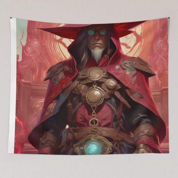 Item preview, The Red Magician - Colorful Fantasy Art concept designed and sold by Delerat7.