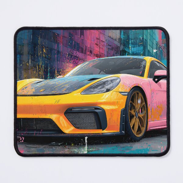 Item preview, Contemporary Art Porsche 718 Cayman GT4 Painting designed and sold by AutoPopStudio.