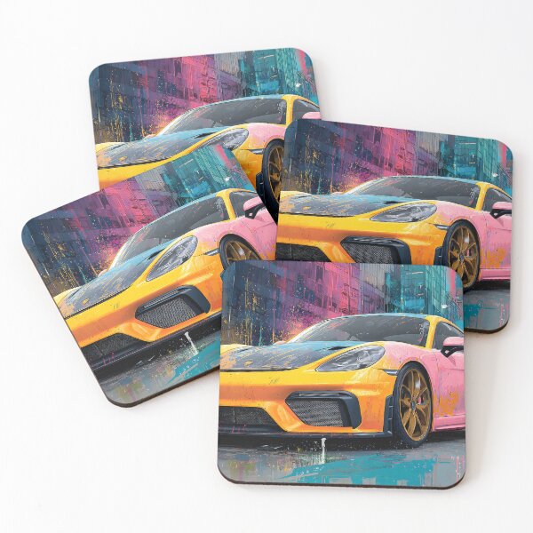 Item preview, Contemporary Art Porsche 718 Cayman GT4 Painting designed and sold by AutoPopStudio.