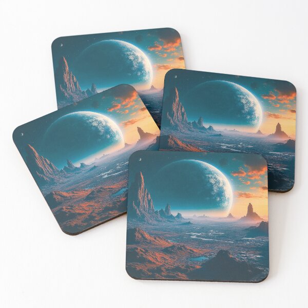 Item preview, Space Art - “Wasteland of Distant Worlds” designed and sold by Aesthetic-Ai.