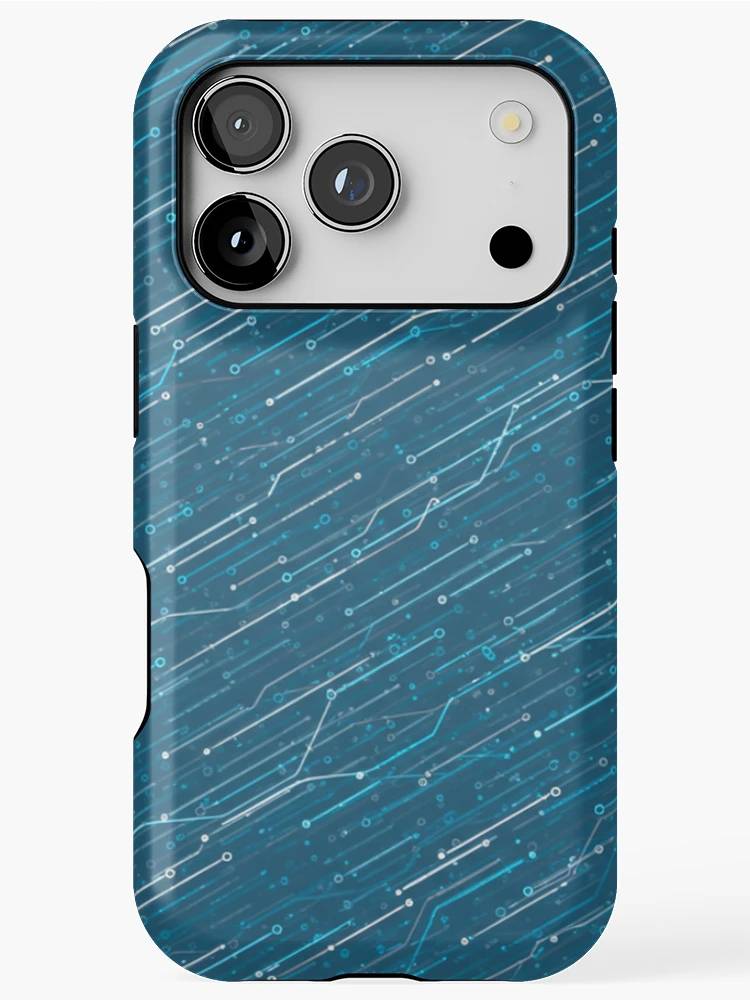 Thumbnail 1 of 4, iPhone Case, Digital Data Stream Pattern designed and sold by MySignatureItems.