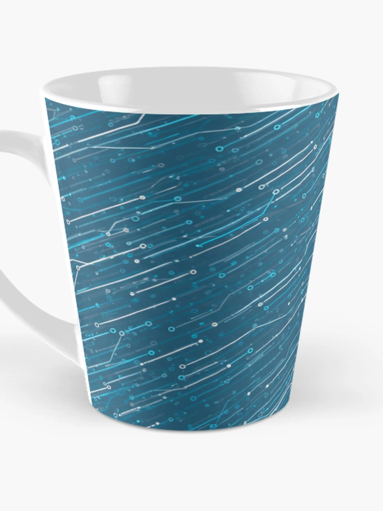 Thumbnail 3 of 4, Coffee Mug, Digital Data Stream Pattern designed and sold by MySignatureItems.