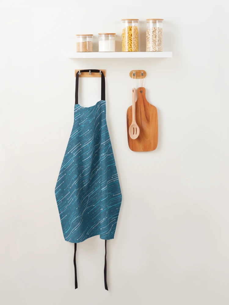 Thumbnail 4 of 6, Apron, Digital Data Stream Pattern designed and sold by MySignatureItems.