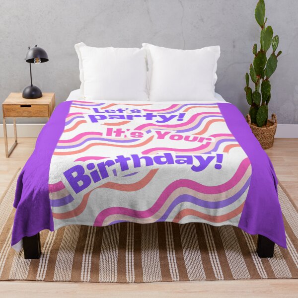 Item preview, LETS PARTY, BIRTHDAY, COLOURFUL WIGGLES, PURPLE designed and sold by AASparksDesigns.
