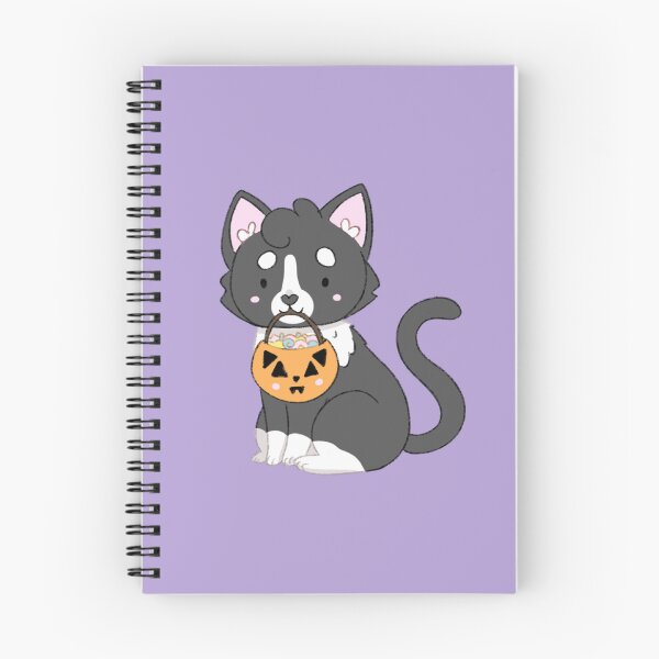 Item preview, Halloween Trick or Treating Tuxedo Cat designed and sold by casserolestan.