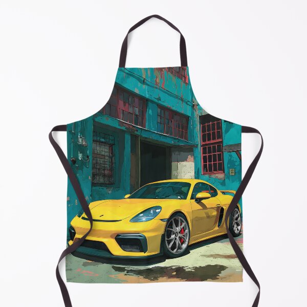Item preview, Porsche 718 Cayman GT4 Garage Wall Art Print designed and sold by AutoPopStudio.
