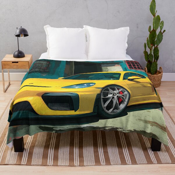 Item preview, Porsche 718 Cayman GT4 Garage Wall Art Print designed and sold by AutoPopStudio.