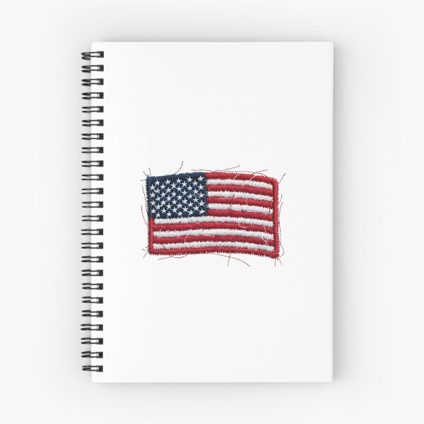 Item preview, Embroidered USA Flag Patch Style designed and sold by Paper Drip.