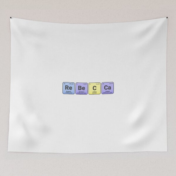 Item preview, Rebecca, Custom Name Made from Periodic Table Elements, Personalized Chemistry Design, Science Gift for Nerds & Students designed and sold by chipmuckdesignn.
