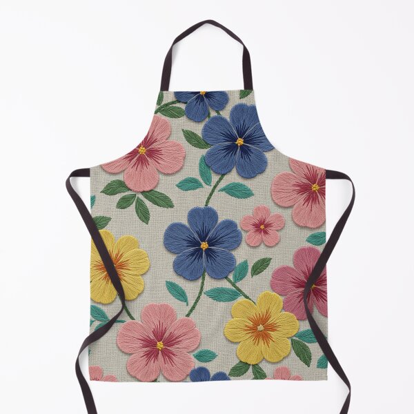 Item preview, Embroidered Pansy Flower Pattern designed and sold by MySignatureItems.