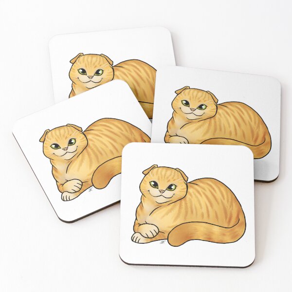 Item preview, Cat - Scottish Fold Shorthair - Orange designed and sold by Jennifer Stolzer.