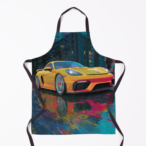 Item preview, Pop Art Porsche 718 Cayman GT4 Gift for Him designed and sold by AutoPopStudio.
