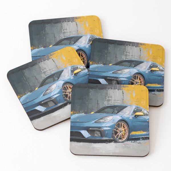 Item preview, Porsche 718 Cayman GT4 Man Cave Wall Poster designed and sold by AutoPopStudio.