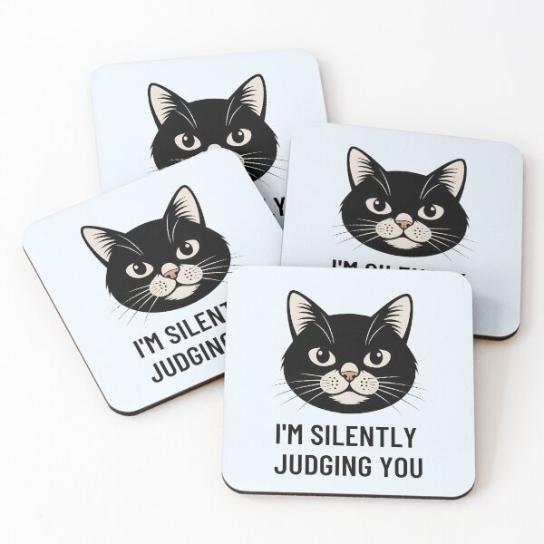 Item preview, I'm Silently Judging You Funny Cat Gift designed and sold by BlizzStyle.