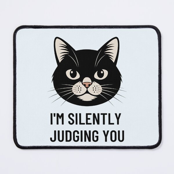Item preview, I'm Silently Judging You Funny Cat Gift designed and sold by BlizzStyle.