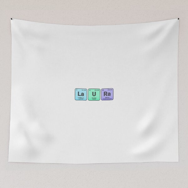 Item preview, Laura, Custom Name Made from Periodic Table Elements, Personalized Chemistry Design, Science Gift for Nerds & Students designed and sold by chipmuckdesignn.