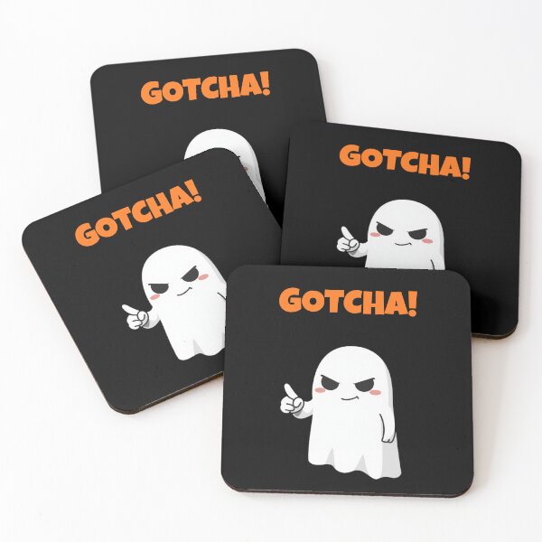 Item preview, Cute ghost GOTCHA! designed and sold by Fradikal.