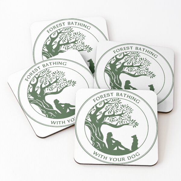 Item preview, Forest Bathing with Your Dog (Forest Green) designed and sold by NadineMazzola.