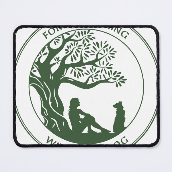 Item preview, Forest Bathing with Your Dog (Forest Green) designed and sold by NadineMazzola.