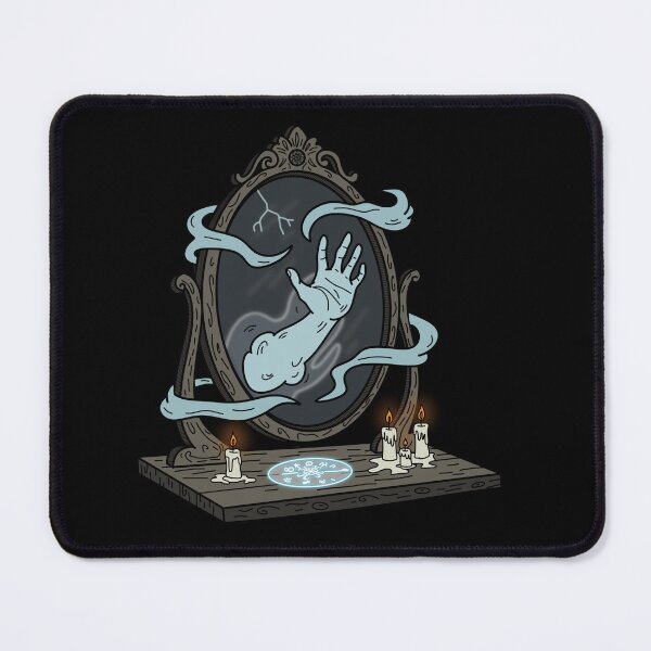 Item preview, Halloween Haunted Mirror Seance Art | Spooky Hand Reaching from Mirror designed and sold by Phoenix Art Studio.