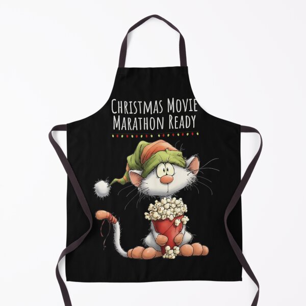 Item preview, Funny Christmas Cat Movie Marathon Design designed and sold by MTJ-Mushrooms.