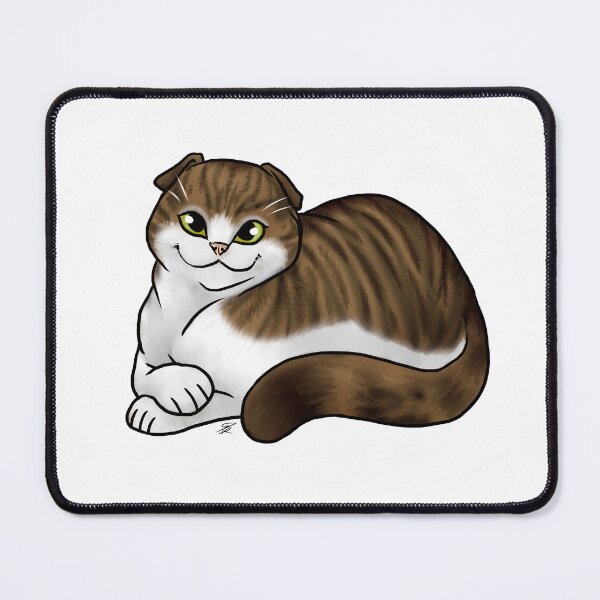 Item preview, Cat - Scottish Fold Shorthair - White and Tabby designed and sold by Jennifer Stolzer.