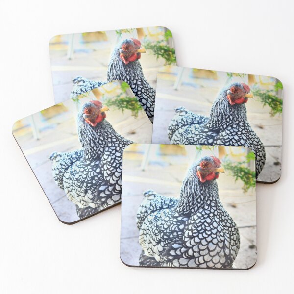Item preview, Silver laced Wyandotte hen designed and sold by missmoneypenny.