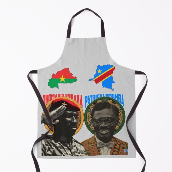 Item preview, Vintage Pan-African portrait - Thomas Sankara and Patrice Lumumba designed and sold by Youngkev-arts.