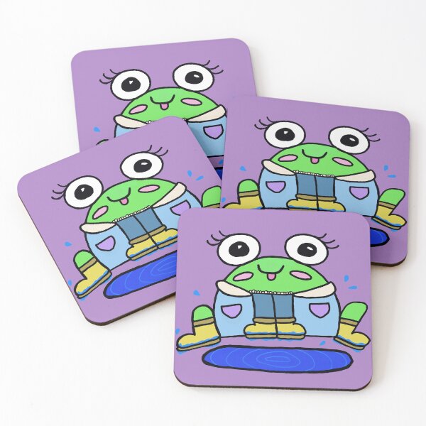 Item preview, froggy splashes in a puddle designed and sold by hellabella007.