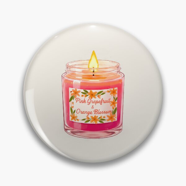 Item preview, Cozy Pink Grapefruit and Orange Blossom Aesthetic - Citrus Scented Candle Jar designed and sold by scicilysimonee.