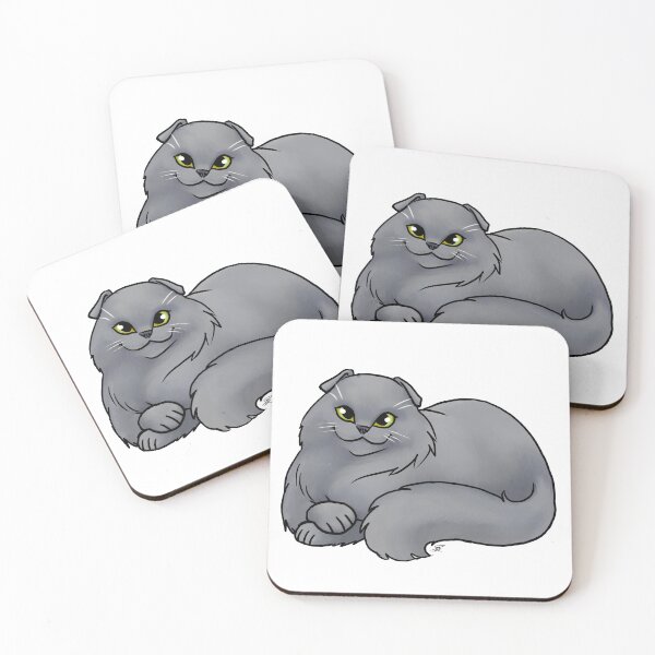 Item preview, Cat - Scottish Fold Longhair - Blue designed and sold by Jennifer Stolzer.