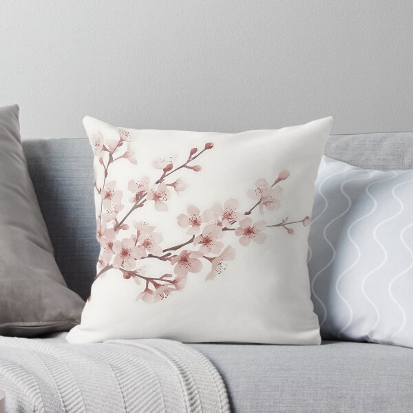 Item preview, Minimalist Pink Cherry Blossom Branch designed and sold by Neural Dream.