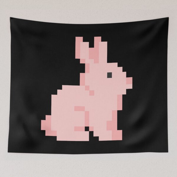 Item preview, Pixel Pink Bunny – Cute 8-Bit Retro Rabbit Design designed and sold by AddictiveDesign.