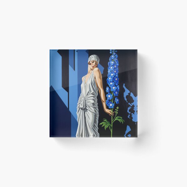 Item preview, The Azure Arrow - Original Art Deco Artwork designed and sold by elektronen.