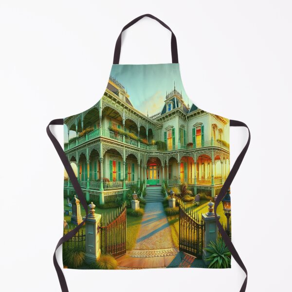 Item preview, Haunted Victorian Estate – Gothic Halloween House with Pumpkins & Spooky Sunset Art designed and sold by NancyzKreations.