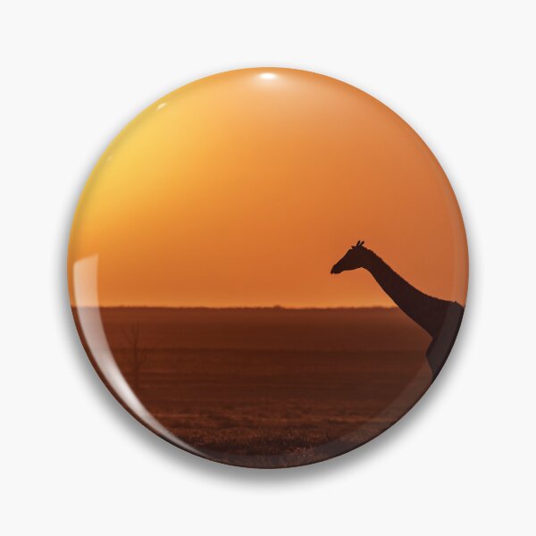 Item preview, Golden Majesty — Giraffe Silhouette at African Sunset designed and sold by DavideAntoniani.