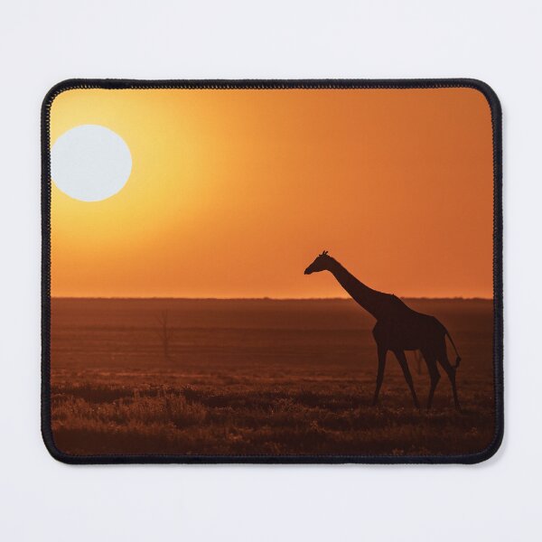 Item preview, Golden Majesty — Giraffe Silhouette at African Sunset designed and sold by DavideAntoniani.
