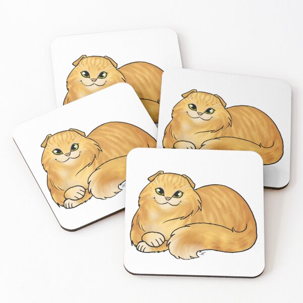 Item preview, Cat - Scottish Fold Longhair - Orange Tabby designed and sold by Jennifer Stolzer.