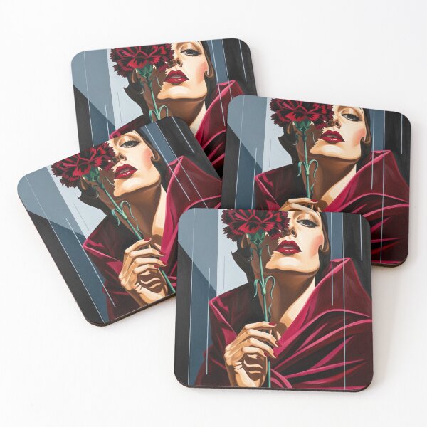Item preview, The Black Carnation - Original Art Deco Artwork designed and sold by elektronen.
