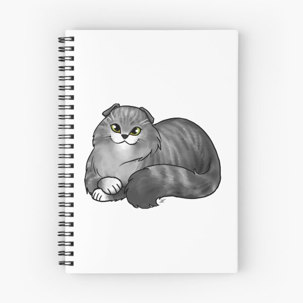 Item preview, Cat - Scottish Fold Longhair - Silver Tabby designed and sold by Jennifer Stolzer.