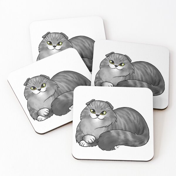 Item preview, Cat - Scottish Fold Longhair - Silver Tabby designed and sold by Jennifer Stolzer.